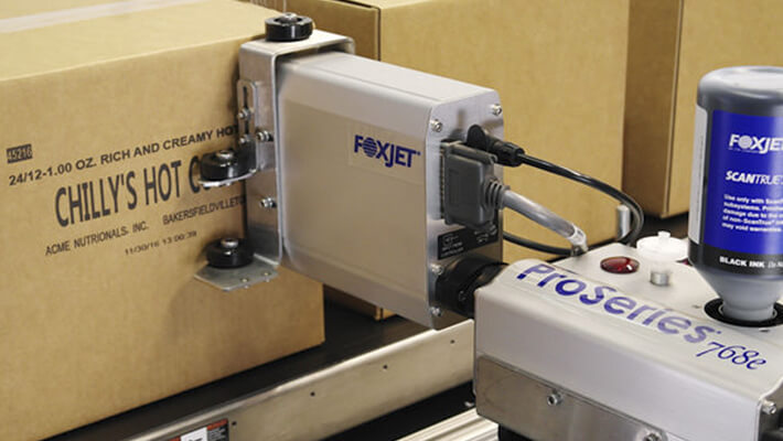 Automatic printing for integrated marking and coding on a production line